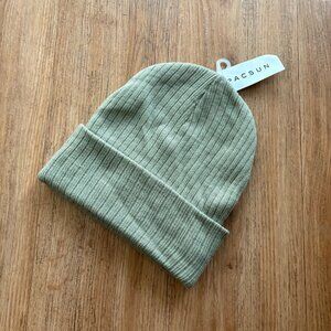 Authentic ‘47 Pacsun Los Angeles Dodgers Basic Raised Knit Cuffed Olive Beanie 47 Brand Olive LA Beanie | Pacsun main image 3